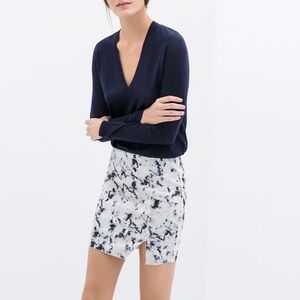 ZARA | Marble Print Mini Skirt